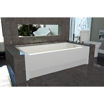 Zora 6636 IFS Acrylic Alcove Right Drain Activ-air Bathtub in White