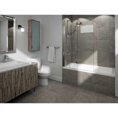 Albana 3266 IF AFR Acrylic Alcove Right-Hand Drain Whirlpool & Activ-Air Bathtub in White