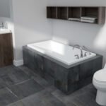Pia 3060 AFR Acrylic Drop-in End Drain Bathtub in White