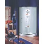 Cologne 36 x 36 x 71 in. 6 mm Sliding Shower Door for Corner Installation with Clear glass in Chrome
