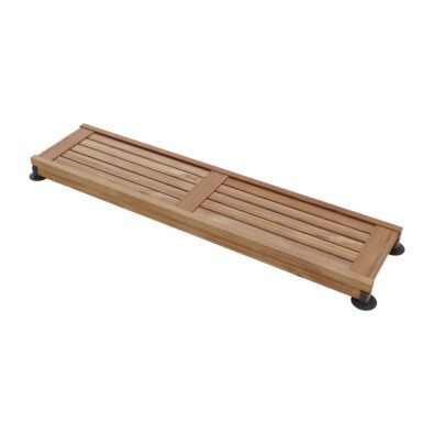 Straight Teak Shower Seat 60 in.
