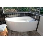 Wind 6036 Acrylic Corner Right Drain Whirlpool & Mass-Air Bathtub in White