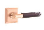 Select Dummy, Quincy Rosette Satin Rose Gold, T-Bar Stem Satin Rose Gold, Rosso Levanto Handle